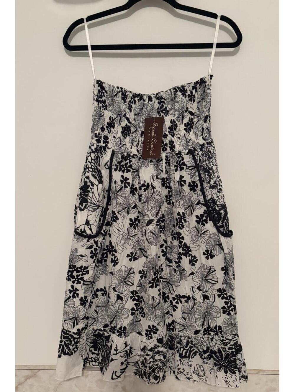 Vintage Y2K Speed Control New York Floral Smocked Dress With Pockets Size XL NEW
